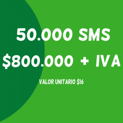 BOLSA 50000 SMS